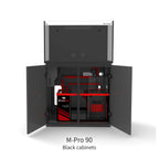 Black open door