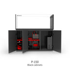 Black open door