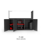 Black open door
