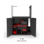 Black open door
