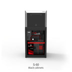 Black open door